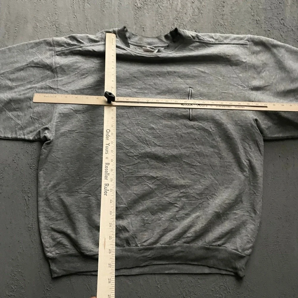Vintage Ikeda Sweatshirt Mens XL Grey 90s - Picture 4 of 7